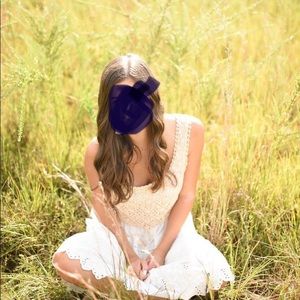 Anthropologie crochet and cotton Eyelet sundress worn one time